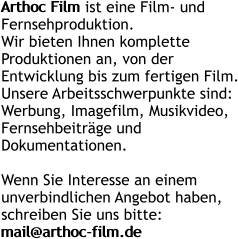 Arthoc Film ist eine Film-